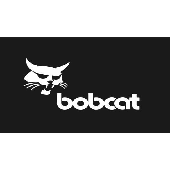 bobcat matrica,fehér,40cm x 18cm